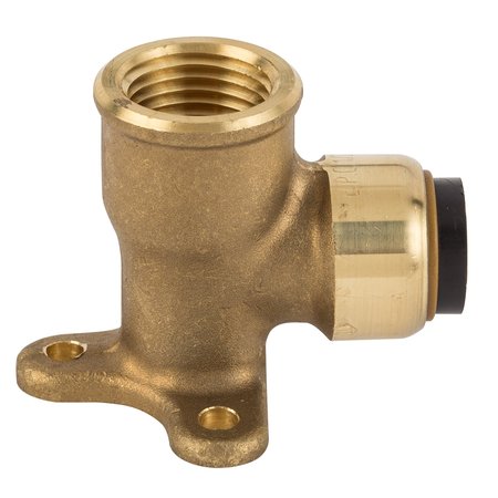 Tectite By Apollo 1/2 in. Brass 90° Push-to-Connect x Female Pipe Thread Drop Ear Elbow FSBDEE12